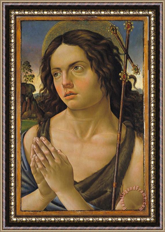 Giorgio Vasari with Drawings Saint John The Baptist Framed Painting