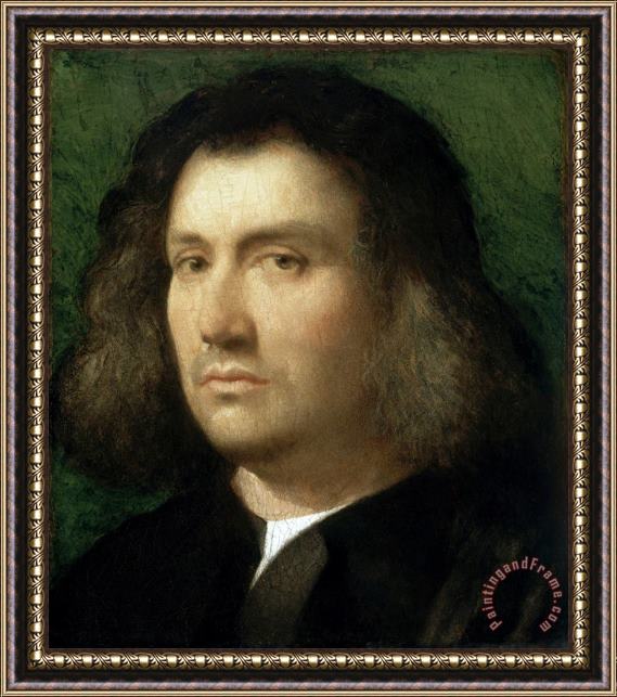 Giorgione Portrait of a Man Framed Painting