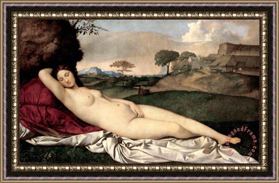 Giorgione Sleeping Venus Framed Painting