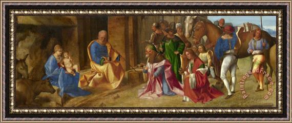Giorgione The Adoration of The Kings Framed Painting