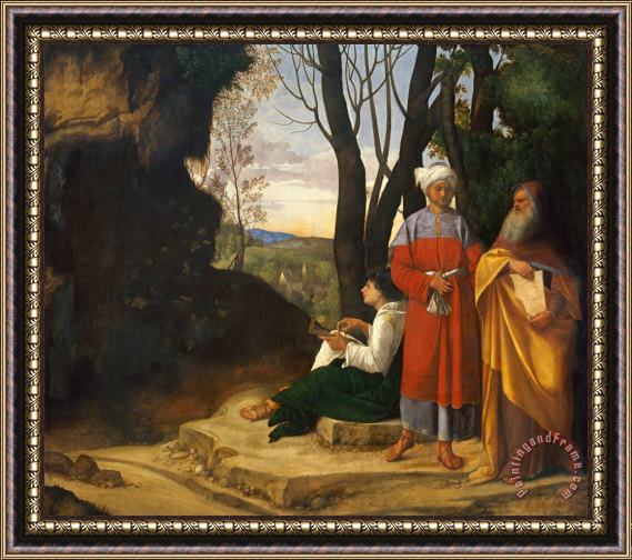 Giorgione Three Philosophers Framed Painting
