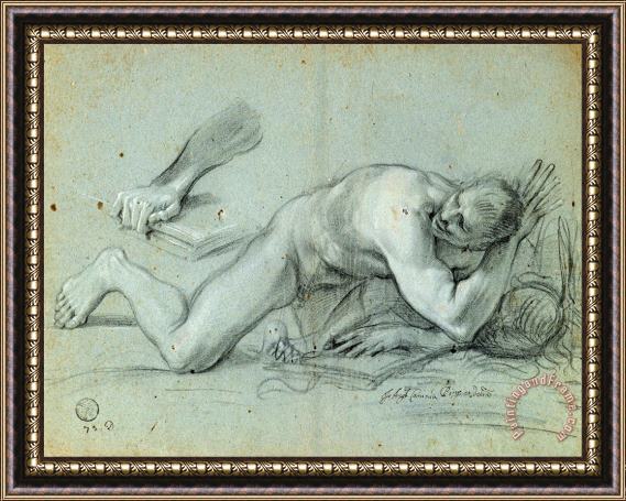Giovanni Angelo Canini Study for a Fallen Angel Framed Print