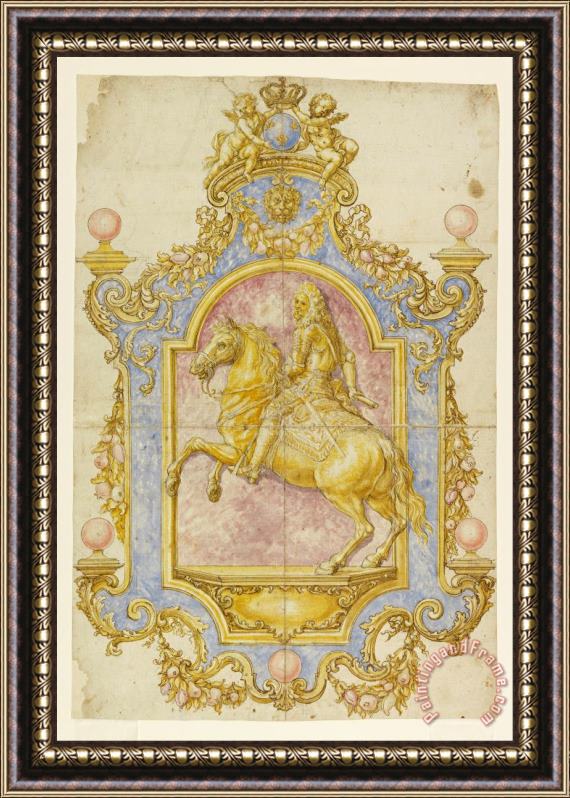 Giovanni Battista Foggini Wall Decoration for Cosimo III De' Medici Framed Painting