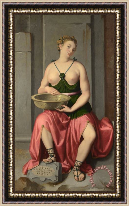 Giovanni Battista Moroni The Vestal Virgin Tuccia Framed Painting