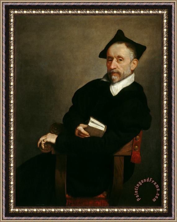 Giovanni Battista Moroni Titian S Schoolmaster Framed Print