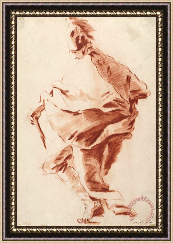 Giovanni Battista Tiepolo Roman Soldier Framed Painting
