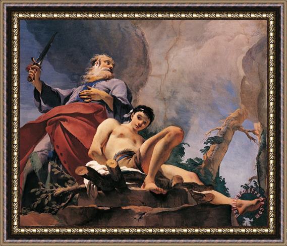 Giovanni Battista Tiepolo The Sacrifice Of Isaac Framed Painting