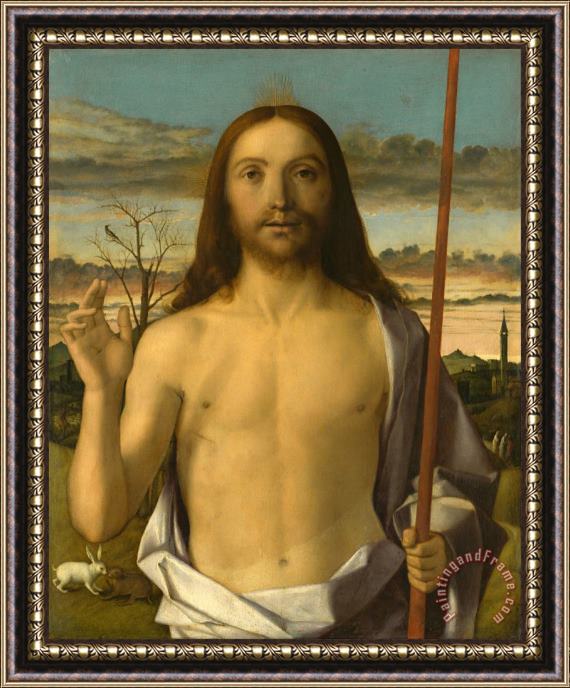 Giovanni Bellini Christ Blessing Framed Painting