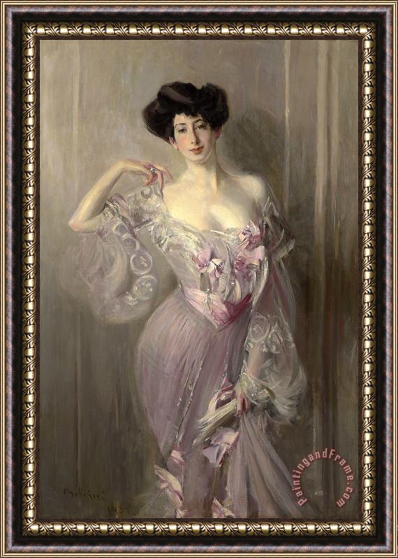Giovanni Boldini Portrait of Betty Wertheimer, 1902 Framed Painting