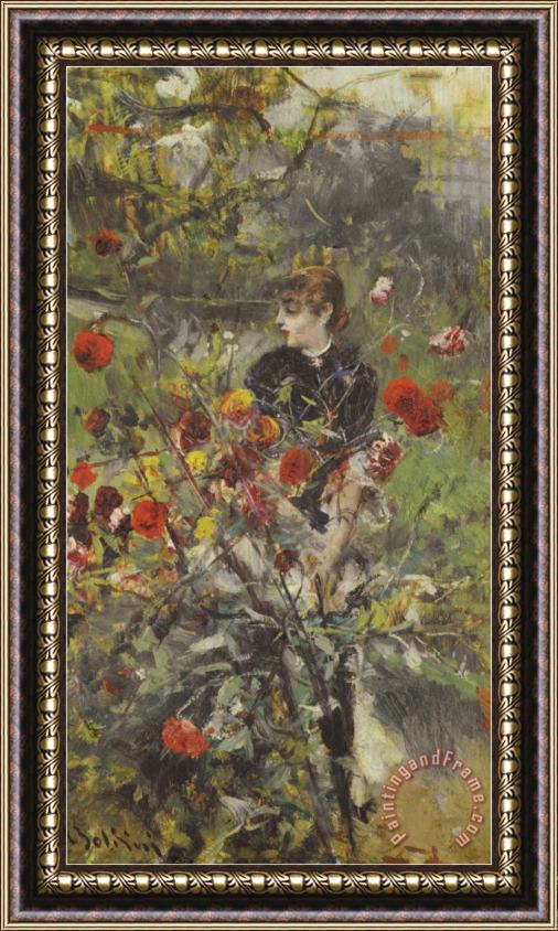 Giovanni Boldini The Summer Roses Framed Painting