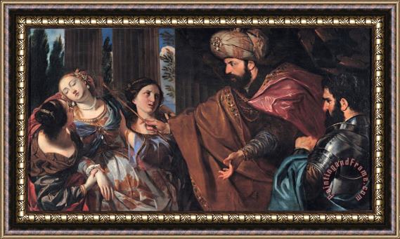 Giovanni Bonati Esther Before Ahasuerus Framed Print