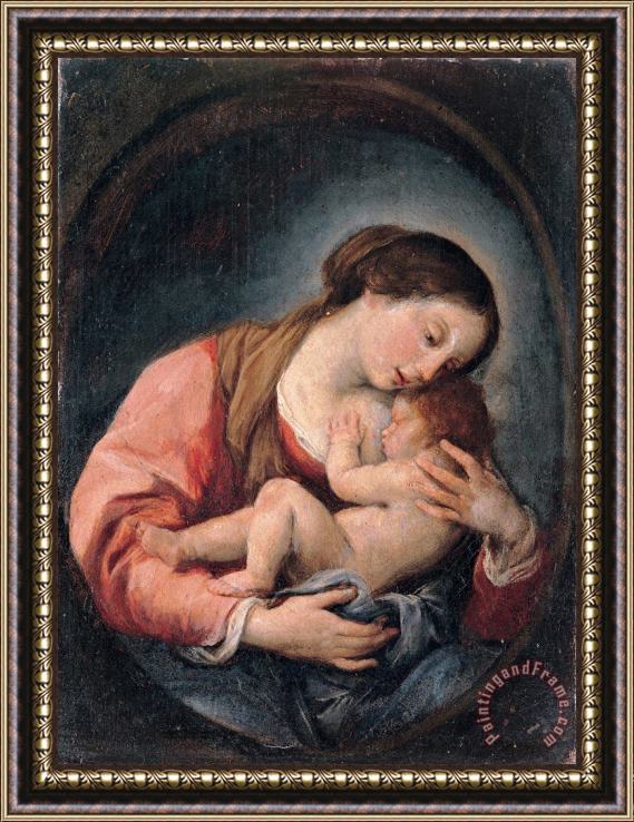 Giovanni Bonati Madonna with The Child Framed Painting