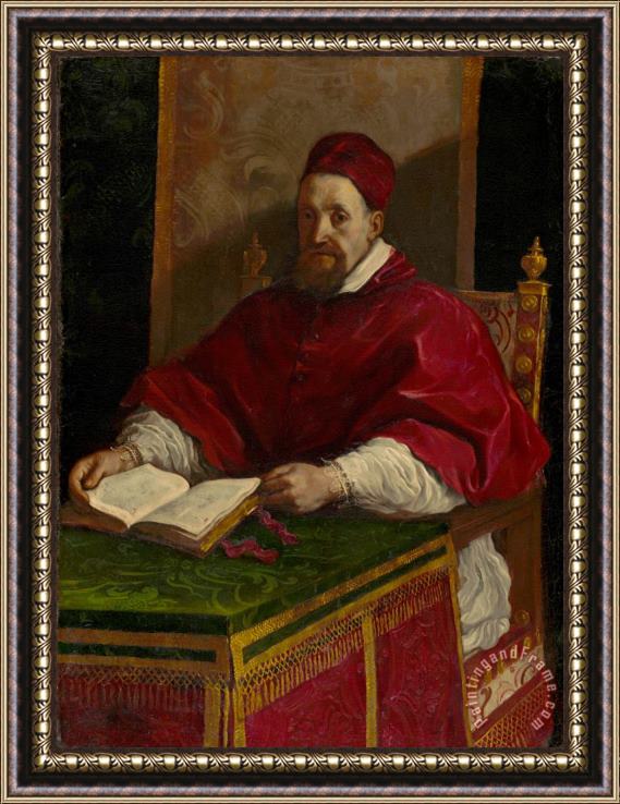 Giovanni F. Barbieri Pope Gregory Xv (ca. 1622 1623) Framed Painting