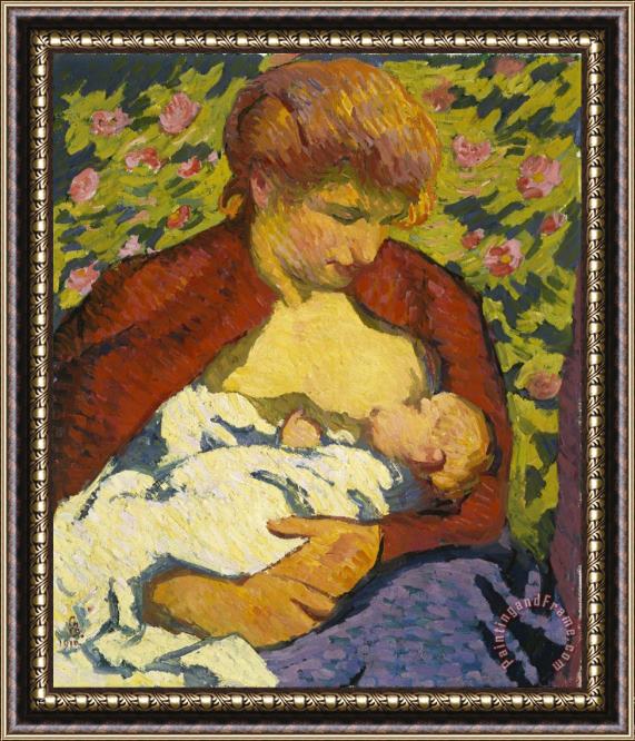 Giovanni Giacometti Young Mother Framed Print