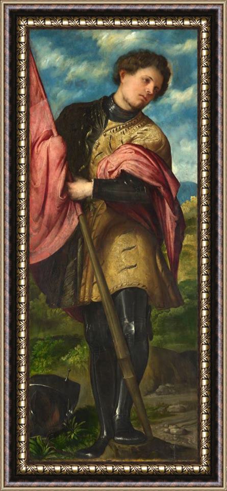 Girolamo Romanino Saint Alexander Framed Painting