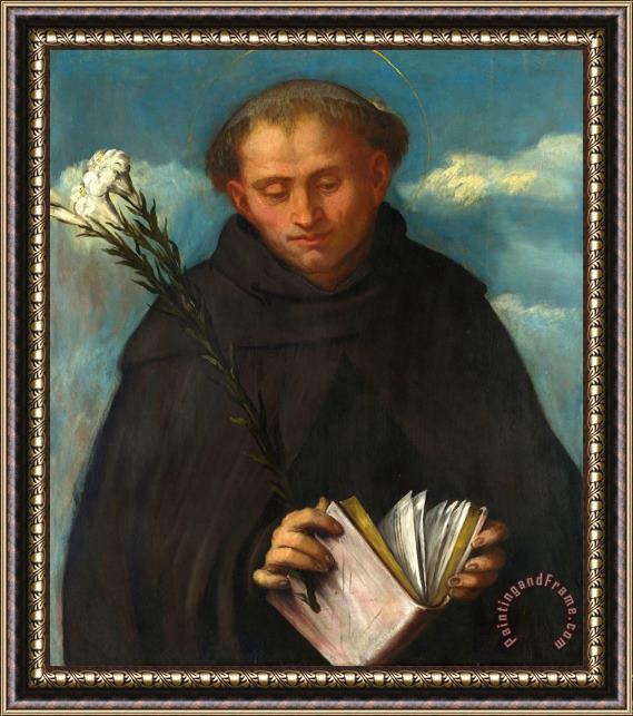 Girolamo Romanino Saint Filippo Benizzi Framed Painting