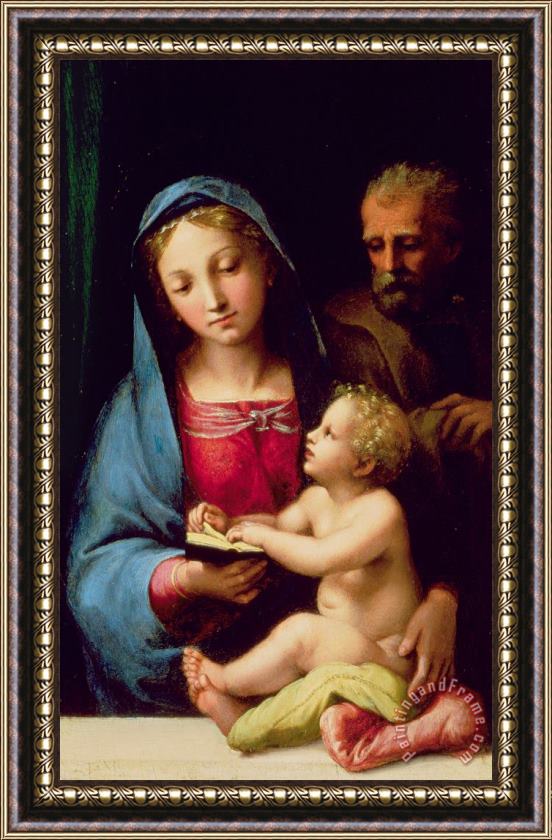 Giulio Romano Holy Family Framed Print
