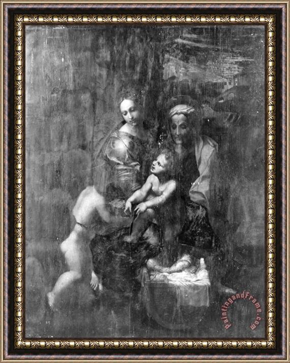 Giulio RomanoRaphael Madonna And Child with Saints Elizabeth And John Framed Painting