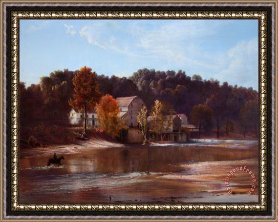 Godfrey Frankenstein Governor Morrow's Mill Framed Painting
