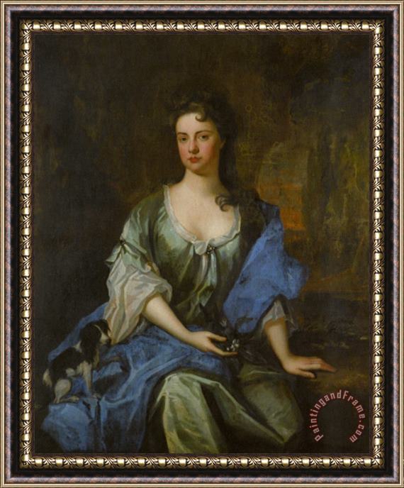 Godfrey Kneller Portrait of Joane, Wife of Arthur Ayshford Framed Print