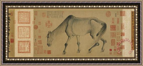 Gong Kai Jun Gu a Noble Horse Framed Print