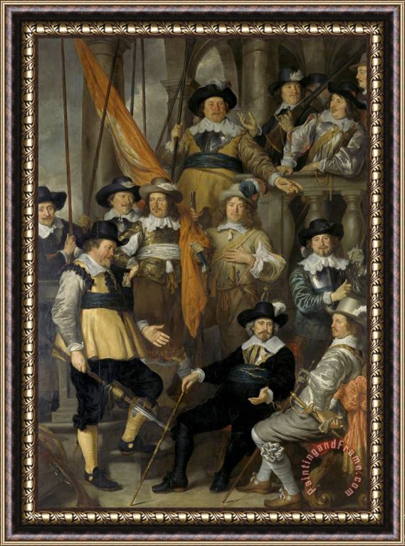 Govaert Flinck Company of Captain Albert Bas And Lieutenant Lucas Conyn, 1645 Framed Painting
