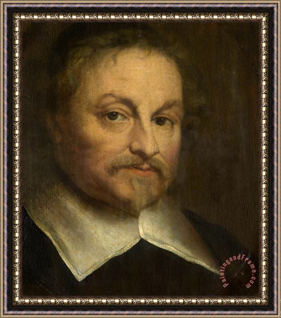 Govaert Flinck Portrait of The Poet Joost Van Den Vondel Framed Painting