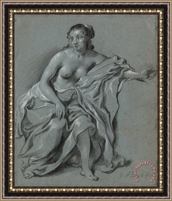 Govaert Flinck Sitting Female Nude Framed Print