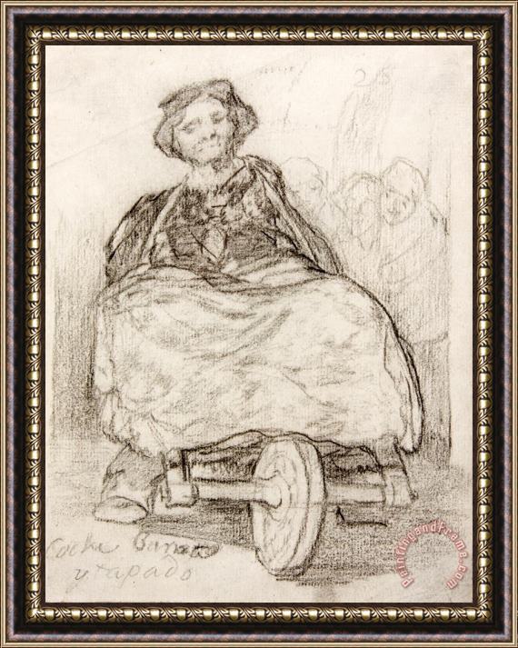 Goya, Francisco De Cheap Covered Coach Framed Print