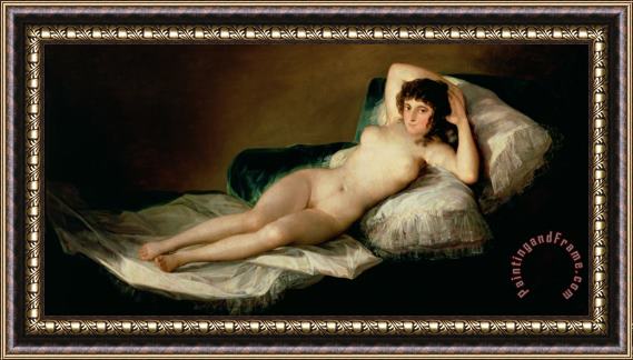 Goya The Naked Maja Framed Painting