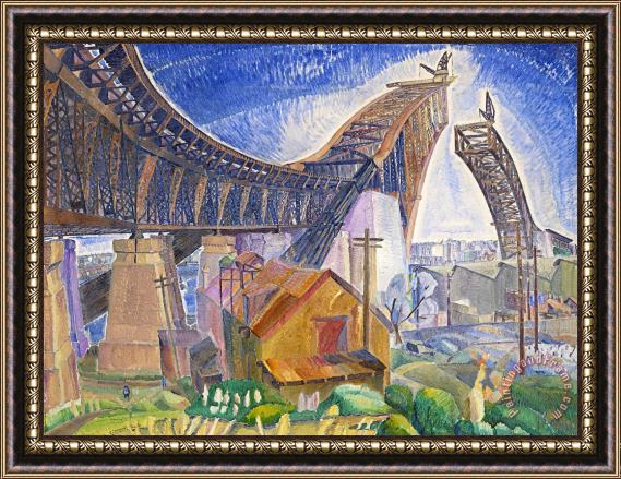 Grace Cossington Smith The Bridge in Curve Framed Painting