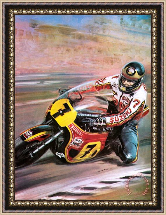 Graham Coton Motorcycle racing Framed Print
