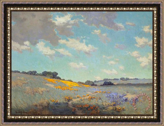 Granville Seymour Redmond Patch of Poppies Framed Painting