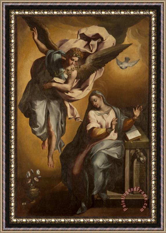 Gregorio Martinez The Annunciation of Mary Framed Print