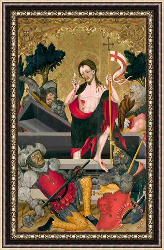 Guerau Gener Resurrection of Christ Framed Painting