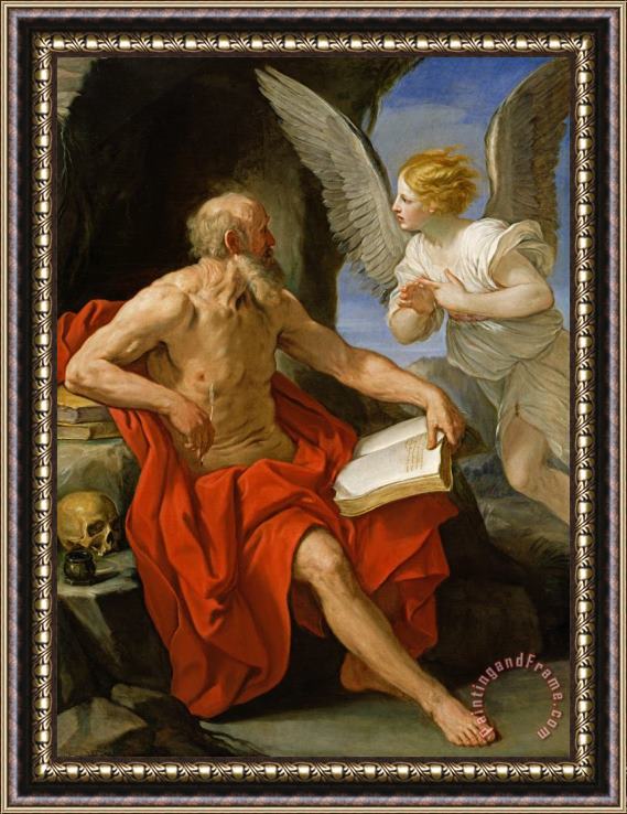 Guido Reni Angel Appearing to St. Jerome Framed Painting