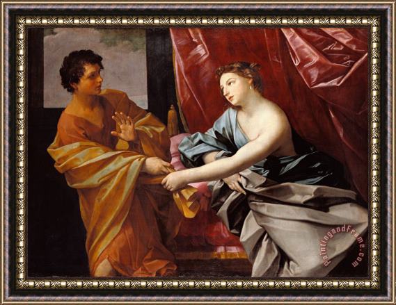 Guido Reni Joseph And Potiphar's Wife Framed Painting