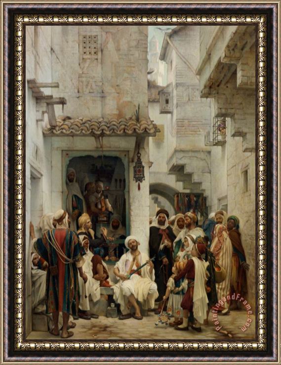 Guillaume Charles Brun The Performance Framed Painting