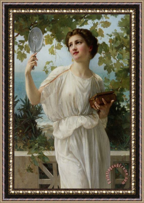 Guillaume Seignac Admiring Beauty Framed Painting