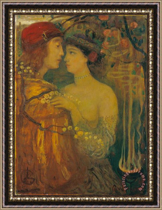 Gulacsy, Lajos The Garden of The Magician Framed Painting