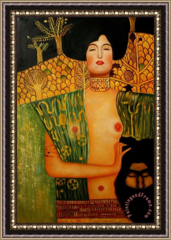 Gustav Klimt Judith Ii Framed Painting