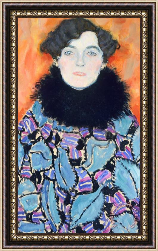 Gustav Klimt Portrait Of Johanna Staude Framed Print
