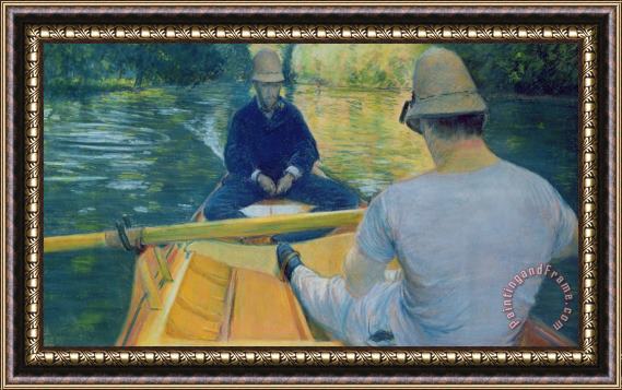 Gustave Caillebotte Boaters On The Yerres Framed Print