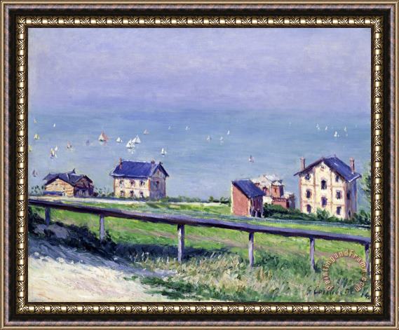 Gustave Caillebotte Regatta at Trouville Framed Painting