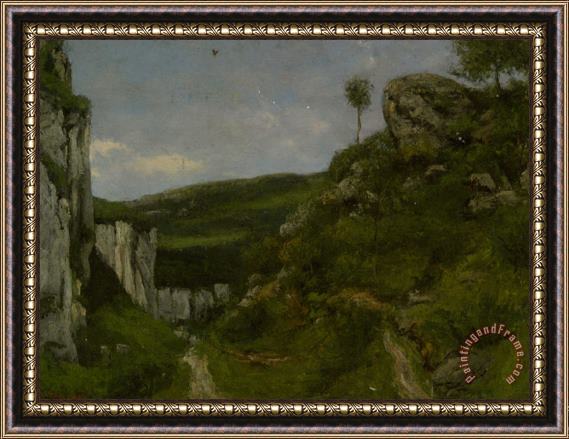 Gustave Courbet Landscape Framed Painting