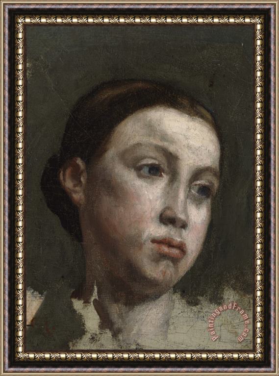 Gustave Courbet Portrait of a Young Woman (portrait De Jeune Femme) Framed Print
