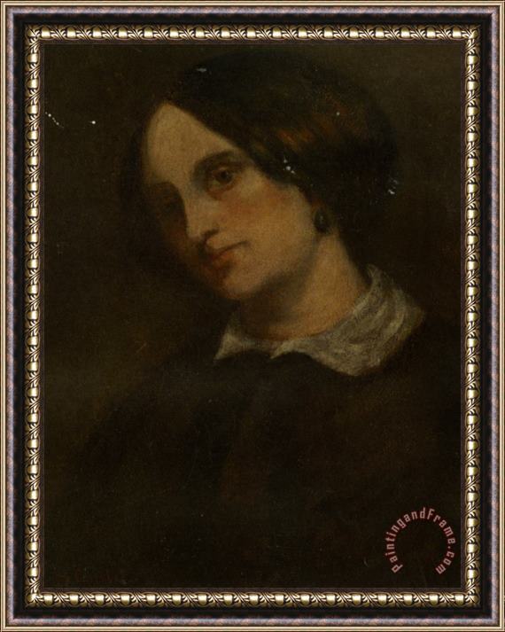 Gustave Courbet Portrait of Madthilde Couq Framed Print