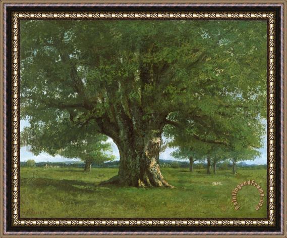 Gustave Courbet The Oak of Flagey Framed Print