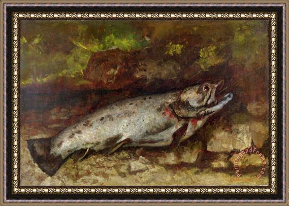Gustave Courbet The Trout Framed Print