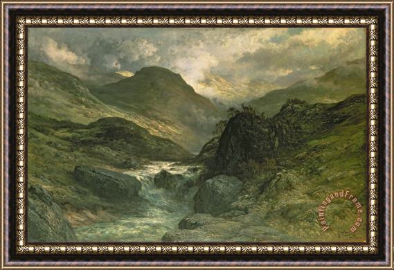 Gustave Dore A Canyon Framed Print